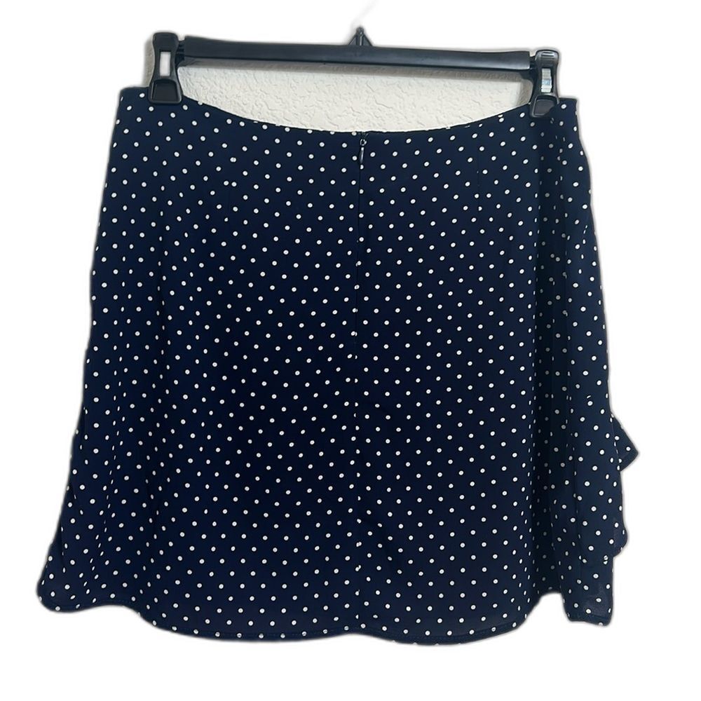 Springfield polka dot mini skirt navy and white us size 12 new without tags 24C - Picture 3 of 5